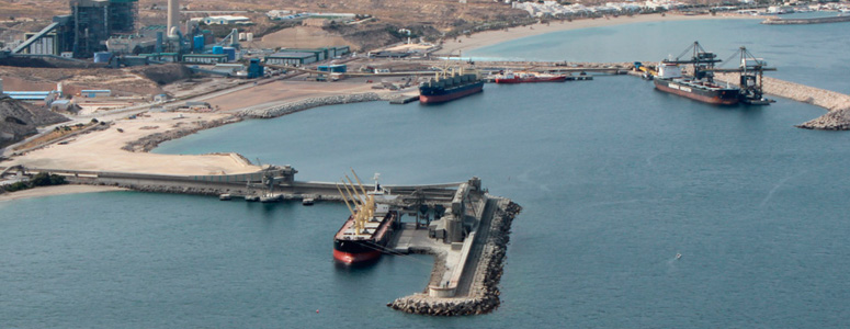 Construcción del puerto